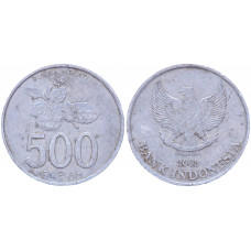 Индонезия 500 Рупий 2003 год KM# 67 Жасмин