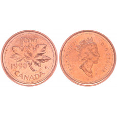 Канада 1 Цент 1998 год KM# 289 Елизавета II