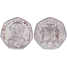 Ямайка 1 Доллар 1995 год XF KM# 164 Александр Бустаманте