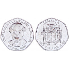 Ямайка 1 Доллар 2005 год XF KM# 164 Александр Бустаманте