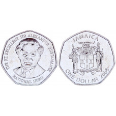 Ямайка 1 Доллар 2006 год XF KM# 164 Александр Бустаманте