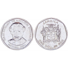 Ямайка 1 Доллар 2008 год XF KM# 189 Александр Бустаманте