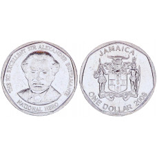 Ямайка 1 Доллар 2008 год XF KM# 189 Александр Бустаманте