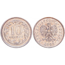 Польша 10 Грошей 2000 год XF Y# 279