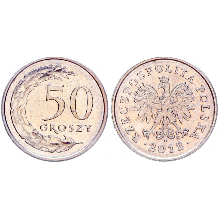 Польша 50 Грошей 2012 год XF Y# 281