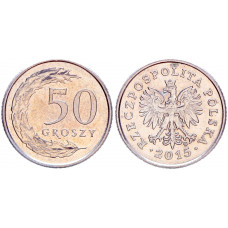 Польша 50 Грошей 2015 год XF Y# 281