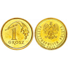 Польша 1 Грош 2015 год XF Y# 923 (BOX927)