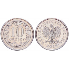Польша 10 Грошей 2013 год XF Y# 279 (BOX946)