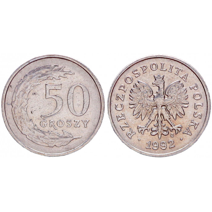 Польша 50 Грошей 1992 год XF Y# 281 (BOX951)