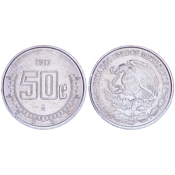 Мексика 50 Сентаво 2017 год KM# 936 Орёл