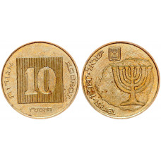Израиль 10 Агорот 2004 год KM# 158 Менора