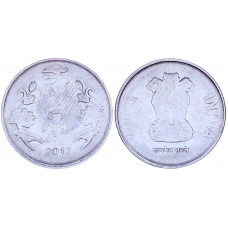 Индия 2 Рупии 2012 год KM# 395 Львиная Капитель Ашоки Калькутта