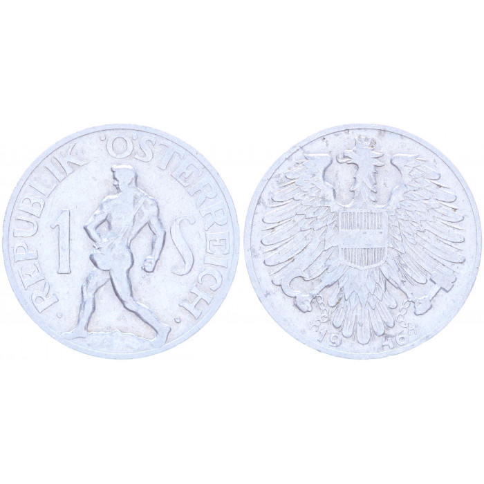 Австрия 1 Шиллинг 1946 год KM# 2871 Сеятель