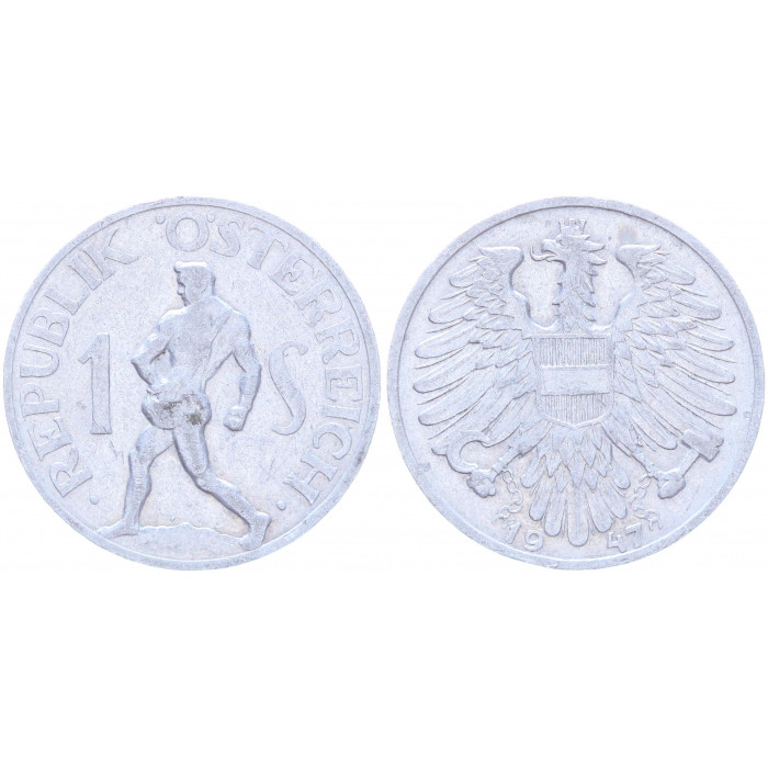 Австрия 1 Шиллинг 1957 год KM# 2871 Сеятель