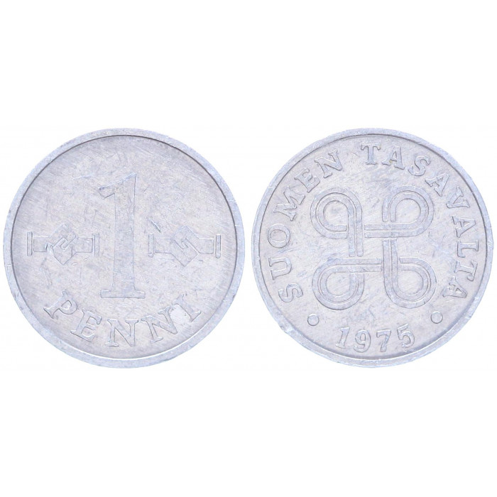 Финляндия 1 Пенни 1975 год KM# 44a