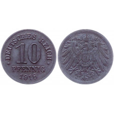 Германия 10 Пфеннигов 1918 год XF KM# 26 Германская империя (BOX550)