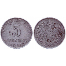 Германия 5 Пфеннигов 1920 A год KM# 19 Берлин Германская империя (BOX2018)