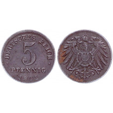 Германия 5 Пфеннигов 1921 D год KM# 19 Мюнхен Германская империя (BOX2023)