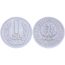 Польша 1 Злотый 1966 год KM# 49.1 (BOX2135)