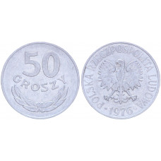Польша 50 Грошей 1976 год Y# 48.1 (BOX2159)
