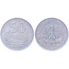 Польша 50 Грошей 1977 год Y# 48.1 (BOX2160)