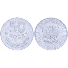Польша 50 Грошей 1978 год Y# 48.1 (BOX2161)