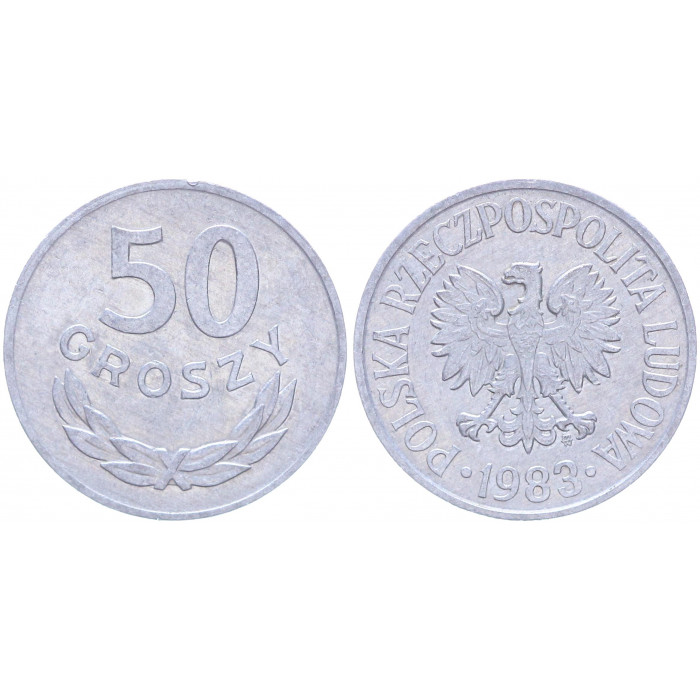 Польша 50 Грошей 1983 год Y# 48.1 (BOX2162)