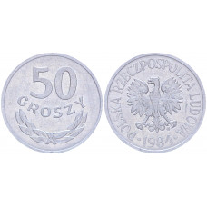 Польша 50 Грошей 1984 год Y# 48.1 (BOX2163)