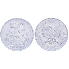 Польша 50 Грошей 1985 год Y# 48.1 (BOX2164)