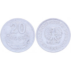 Польша 20 Грошей 1949 год Y# 43a (BOX2167)