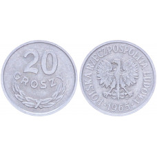 Польша 20 Грошей 1965 год Y# a47 (BOX2171)
