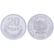 Польша 20 Грошей 1967 год Y# a47 (BOX2173)