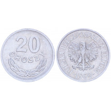 Польша 20 Грошей 1969 год Y# a47 (BOX2175)