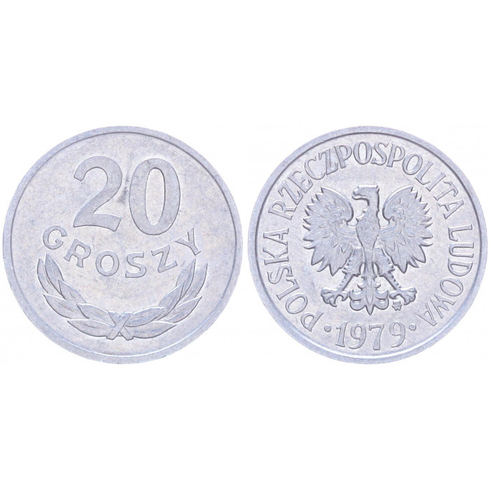 Польша 20 Грошей 1979 год Y# a47 (BOX2183)