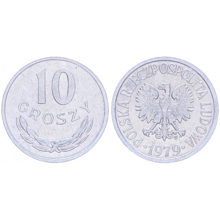 Польша 10 Грошей 1979 год Y# aa47 (BOX2202)