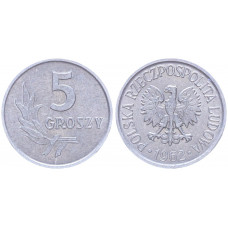 Польша 5 Грошей 1962 год Y# a46 (BOX2215)