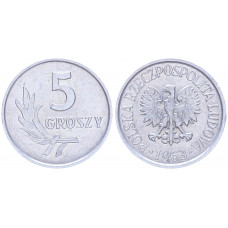 Польша 5 Грошей 1963 год Y# a46 (BOX2216)