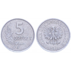 Польша 5 Грошей 1967 год Y# a46 (BOX2217)