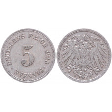 Германия 5 Пфеннигов 1913 A год KM# 11 Берлин Германская империя (BOX2421)