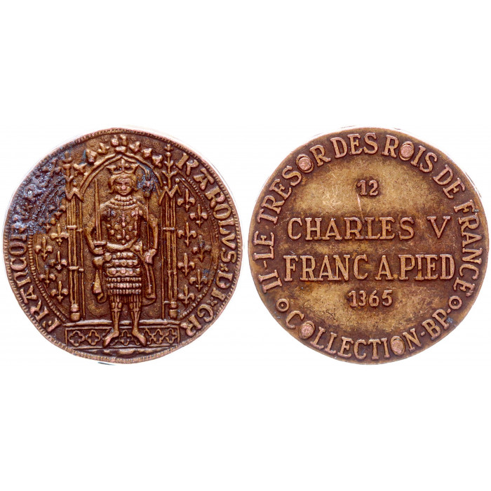 Нидерланды Жетон Collectione BP Charles V Franc A Pied 1365