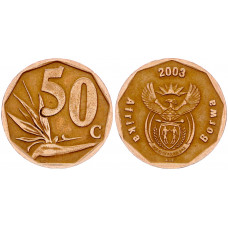 ЮАР 50 Центов 2003 год KM# 330 Стрелиция королевская