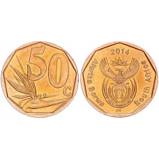 ЮАР 50 Центов 2014 год XF+ Стрелиция королевская