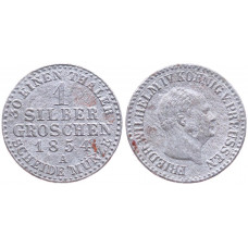 Германия Пруссия 1 Грош 1854 A год Серебро XF KM# 462