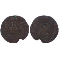 Россия Сибирь Денга 1769 КМ год VF Бит# 1175 Сибирская монета