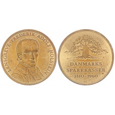 Дания Медаль 1960 год Фридриж Адольф Гольштейн 34 мм