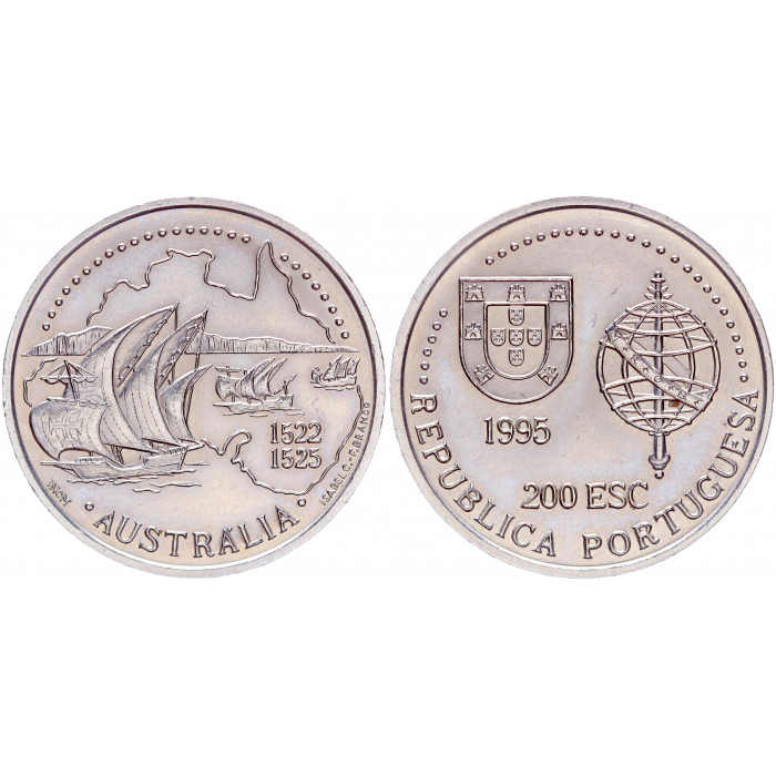 Португалия 200 Эскудо 1995 год UNC KM# 684 Австралия