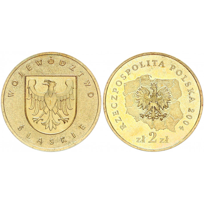 Польша 2 Злотых 2004 год UNC Y# 493 Силезское воеводство