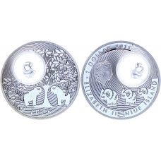 Ниуэ 1 доллар 2011 год Елизавета II Удача Слон KM#554 Серебро Proof