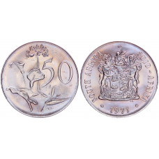 ЮАР 50 центов 1971 год UNC KM# 87