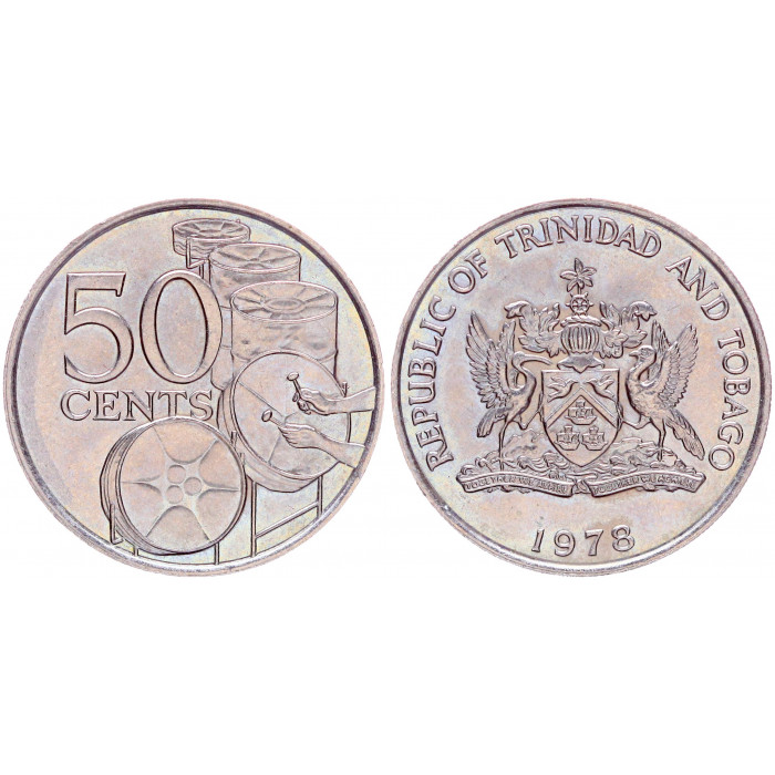 Тринидад и Тобаго 50 центов 1978 год UNC KM# 33